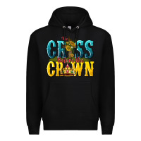 Black the cross before the crown Premium Hoodie - texasbilliewilder