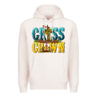 Pale Pink the cross before the crown Premium Hoodie - texasbilliewilder