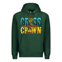 Sports Green the cross before the crown Premium Hoodie - texasbilliewilder