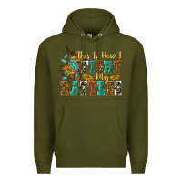 Army Green this is how i fight my battles Premium Hoodie - texasbilliewilder