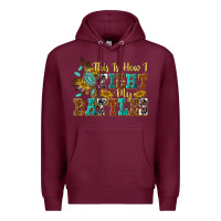 Burgundy this is how i fight my battles Premium Hoodie - texasbilliewilder