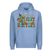 Colony Blue this is how i fight my battles Premium Hoodie - texasbilliewilder