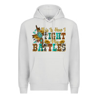 Dove Grey this is how i fight my battles Premium Hoodie - texasbilliewilder