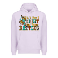 Lilac this is how i fight my battles Premium Hoodie - texasbilliewilder