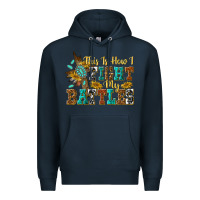 Navy this is how i fight my battles Premium Hoodie - texasbilliewilder