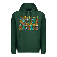 Sports Green this is how i fight my battles Premium Hoodie - texasbilliewilder