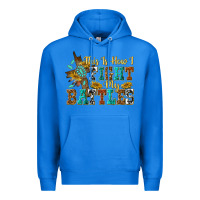 True Royal this is how i fight my battles Premium Hoodie - texasbilliewilder