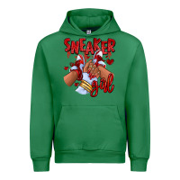 Emerald red sneaker girl afro woman Urban Hoodie - RanaPortraitStore