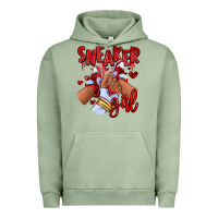 Pigment Oil Green red sneaker girl afro woman Urban Hoodie - RanaPortraitStore