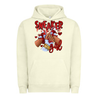 Pigment Pistachio red sneaker girl afro woman Urban Hoodie - RanaPortraitStore