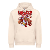 Sandshell red sneaker girl afro woman Urban Hoodie - RanaPortraitStore