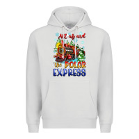 Dove Grey all aboard the polar express Premium Hoodie - Zillion Design Studio