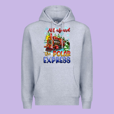 All Aboard The Polar Express Premium Hoodie Designed By Zillion Design Studio