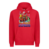 Red all aboard the polar express Premium Hoodie - Zillion Design Studio