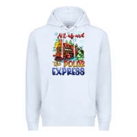 White all aboard the polar express Premium Hoodie - Zillion Design Studio