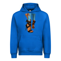 Cobalt black heels black fashion girl Urban Hoodie - RanaPortraitStore