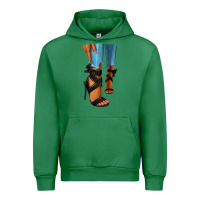 Emerald black heels black fashion girl Urban Hoodie - RanaPortraitStore