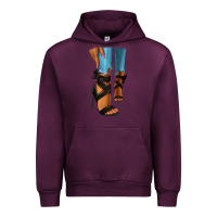 Mauve Wine black heels black fashion girl Urban Hoodie - RanaPortraitStore