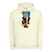 Pigment Pistachio black heels black fashion girl Urban Hoodie - RanaPortraitStore
