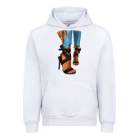 White black heels black fashion girl Urban Hoodie - RanaPortraitStore