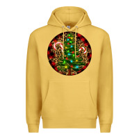 Antique Gold Christmas Tree Premium Hoodie - RanaPortraitStore