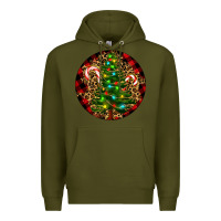 Army Green Christmas Tree Premium Hoodie - RanaPortraitStore