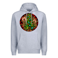 Heather Grey Christmas Tree Premium Hoodie - RanaPortraitStore
