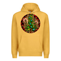 Mustard Christmas Tree Premium Hoodie - RanaPortraitStore