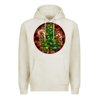 Oatmeal Heather Christmas Tree Premium Hoodie - RanaPortraitStore