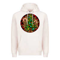Pale Pink Christmas Tree Premium Hoodie - RanaPortraitStore