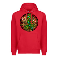 Red Christmas Tree Premium Hoodie - RanaPortraitStore