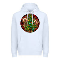 White Christmas Tree Premium Hoodie - RanaPortraitStore