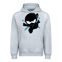 Heather Grey ninja kid Urban Hoodie - Unal Design