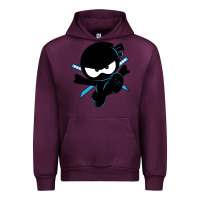 Mauve Wine ninja kid Urban Hoodie - Unal Design