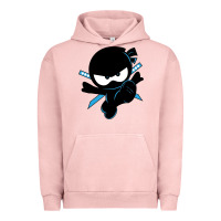 Pigment Salmon ninja kid Urban Hoodie - Unal Design