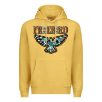 Antique Gold thunderbird freebird Premium Hoodie - texasbilliewilder