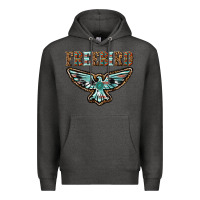 Charcoal Heather thunderbird freebird Premium Hoodie - texasbilliewilder