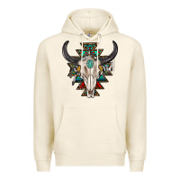 Tofu western aztec bull skull with gemstone Premium Hoodie - texasbilliewilder