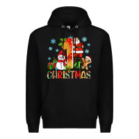Black 1st christmas santa and snowman Premium Hoodie - Zillion Design Studio