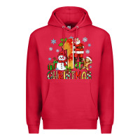 Cardinal 1st christmas santa and snowman Premium Hoodie - Zillion Design Studio
