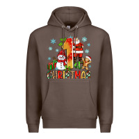 Coffee 1st christmas santa and snowman Premium Hoodie - Zillion Design Studio