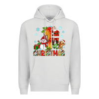 Dove Grey 1st christmas santa and snowman Premium Hoodie - Zillion Design Studio