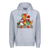 Heather Grey 1st christmas santa and snowman Premium Hoodie - Zillion Design Studio