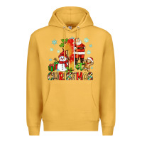 Mustard 1st christmas santa and snowman Premium Hoodie - Zillion Design Studio