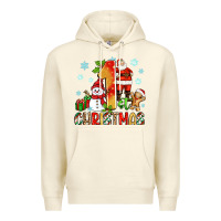 Sandshell 1st christmas santa and snowman Premium Hoodie - Zillion Design Studio