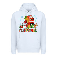 White 1st christmas santa and snowman Premium Hoodie - Zillion Design Studio