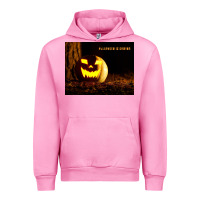 Fuchsia Pink Halloween Is Coming Urban Hoodie - Unal Design