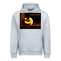 Heather Grey Halloween Is Coming Urban Hoodie - Unal Design