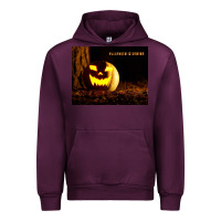 Mauve Wine Halloween Is Coming Urban Hoodie - Unal Design