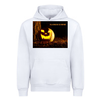 White Halloween Is Coming Urban Hoodie - Unal Design